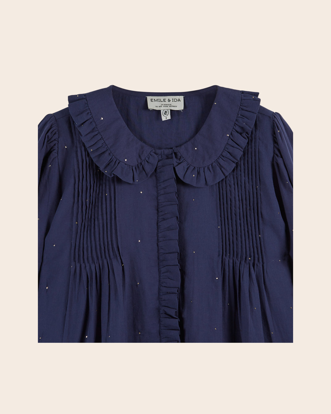 Blouse - Volanté mukesh navy