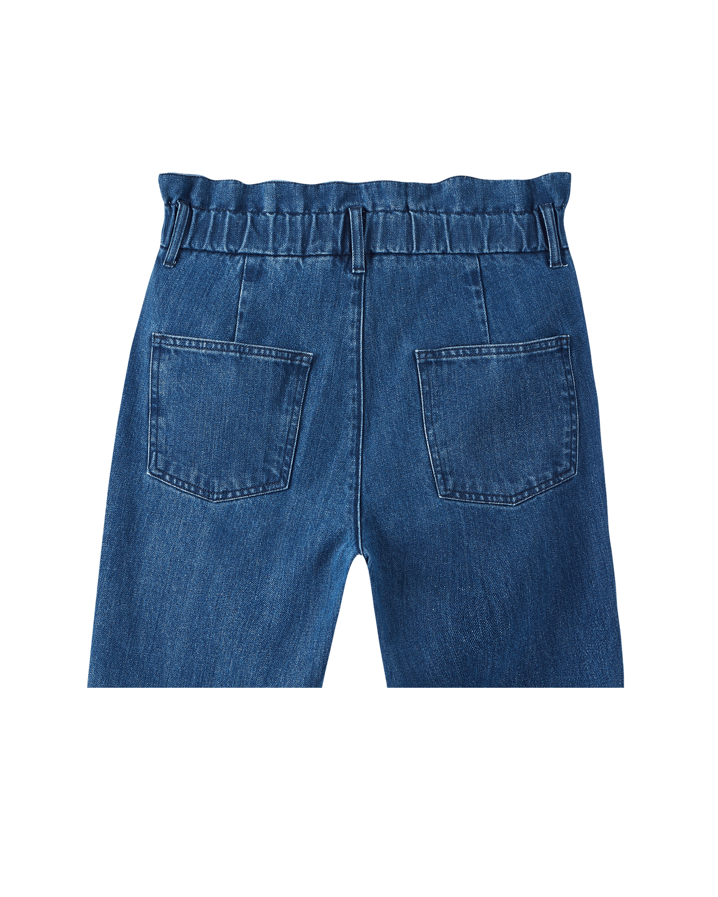 Pantalon mom taille haute coton bio denim