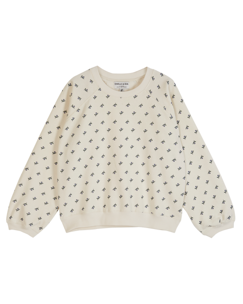 Sweat jonquille coton bio écru