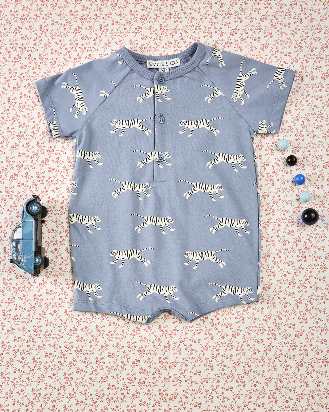 Combibloomer - coton bio tigres lavande