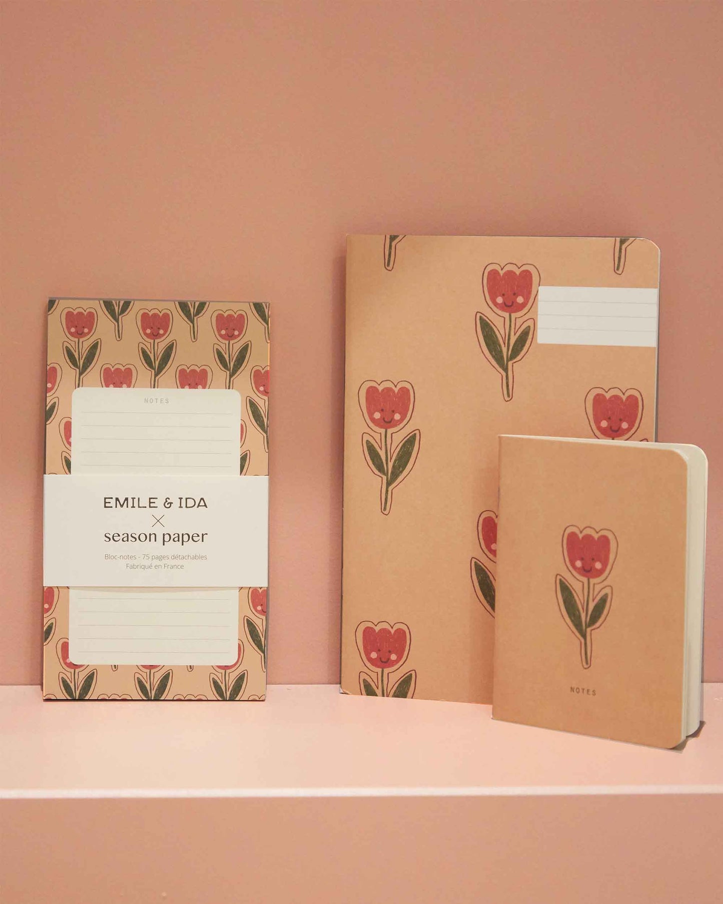 Carnet de poche Tulipe joyeuse