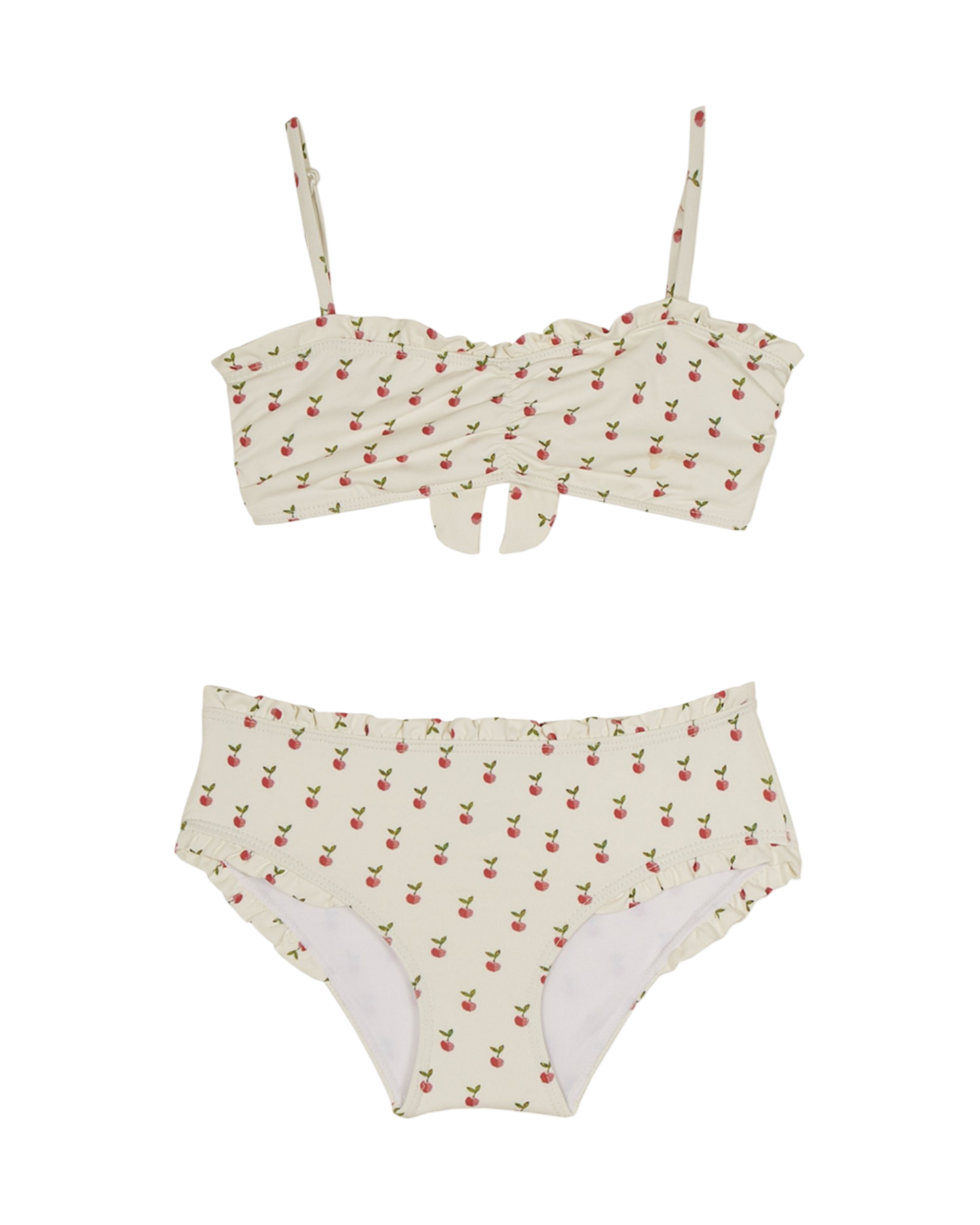 Maillot de bain 2 pièces pomme écru