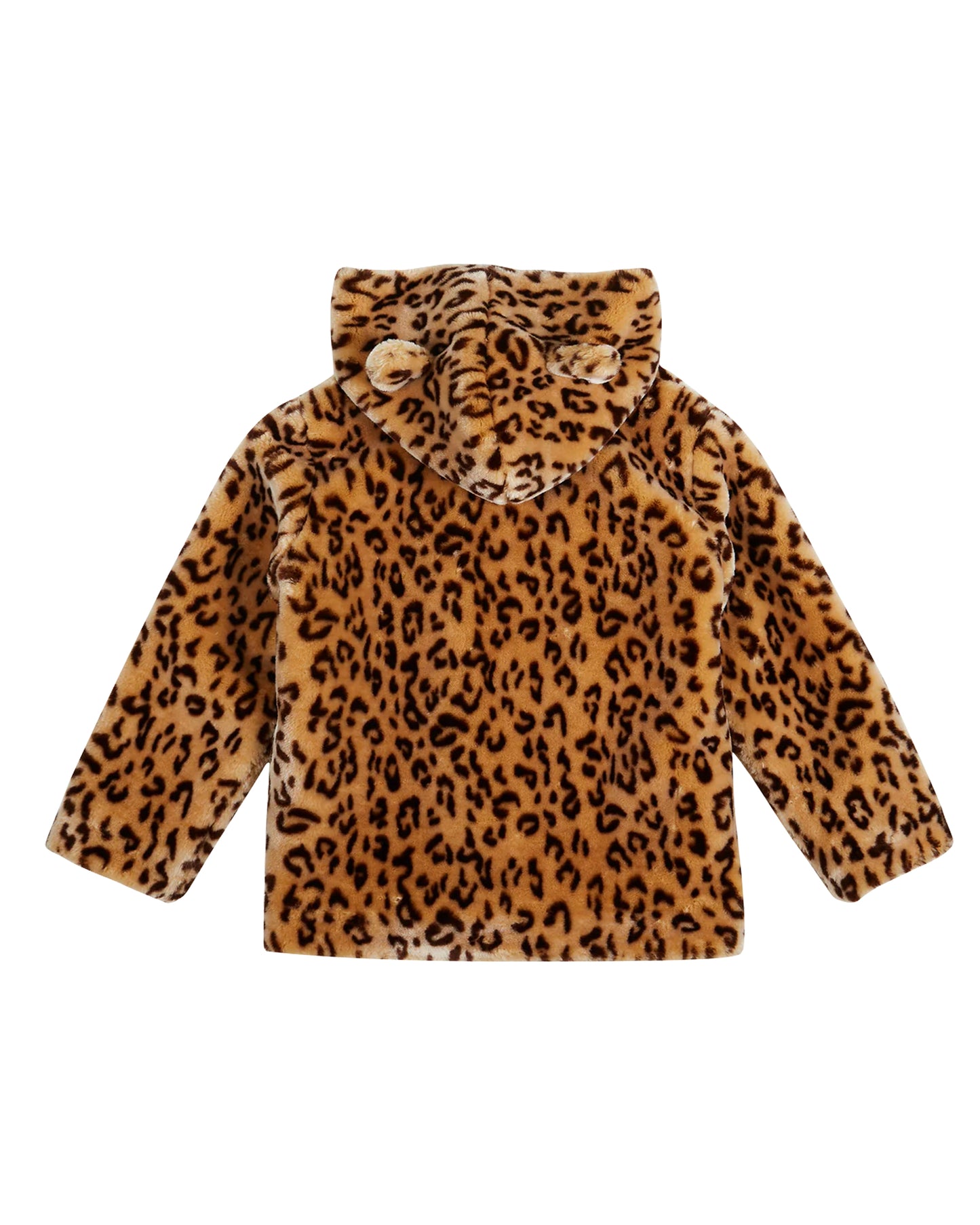 Veste 3/4 fausse fourrure léopard