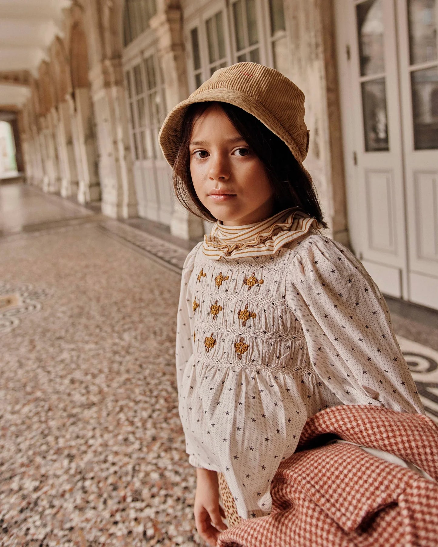 Bob enfant velours biscotte