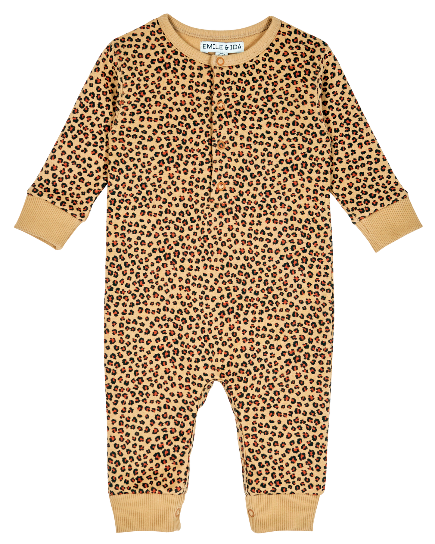Combinaison coton bio léopard