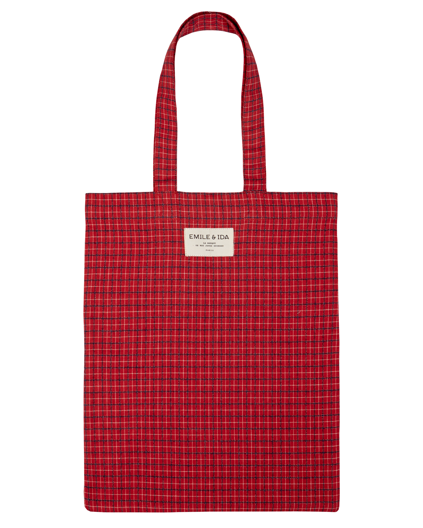 Tote bag ecossais rouge