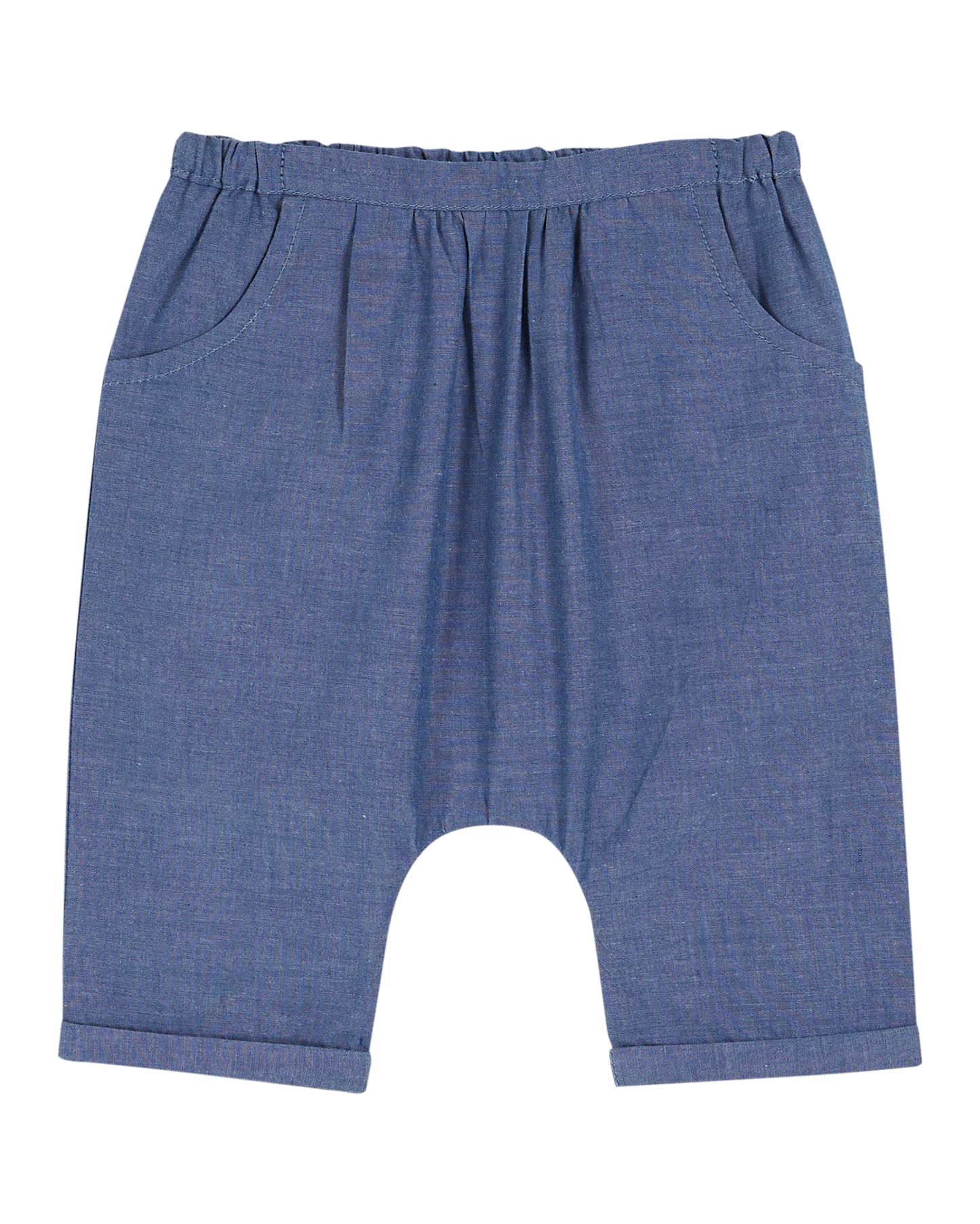 Sarouel bébé chambray