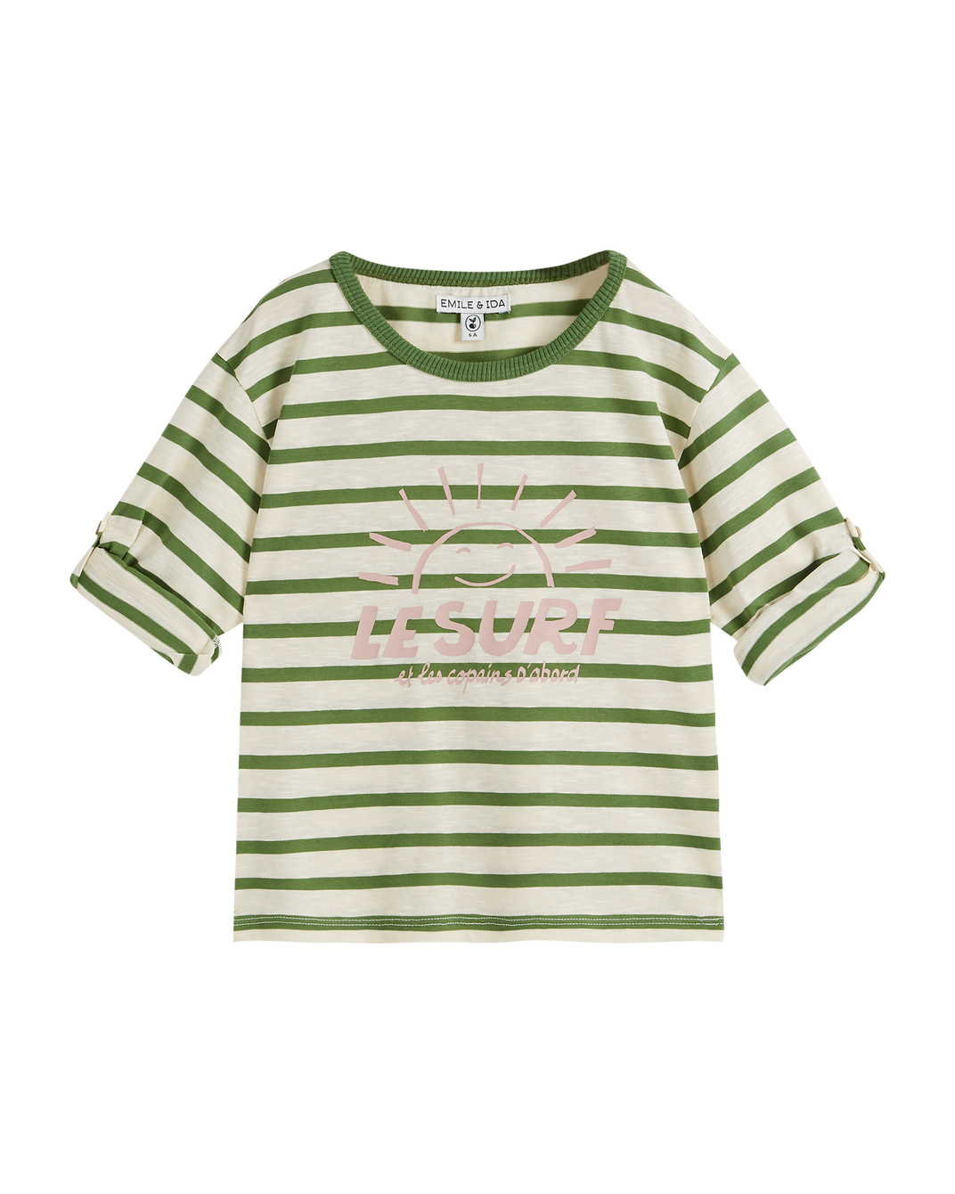 Marinière coton bio rayure pickle surf