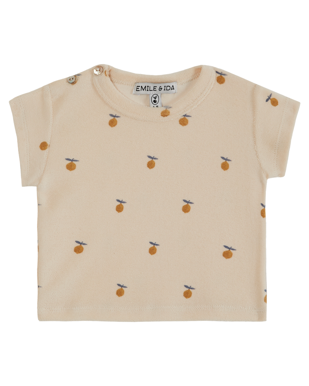 T-shirt éponge bébé citron