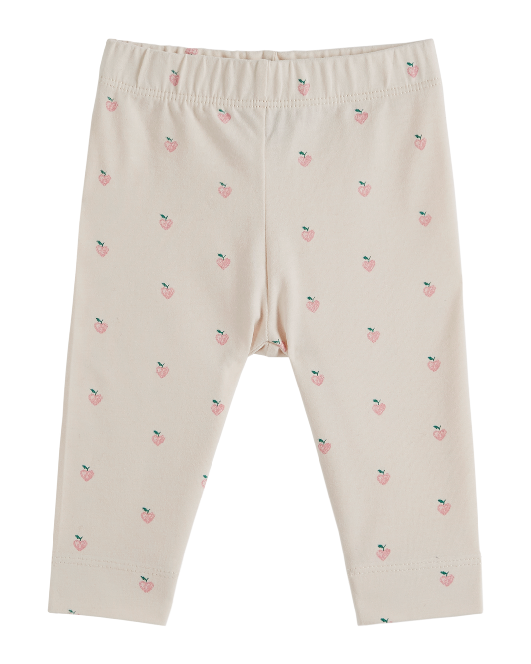 Legging coton bio petit coeur rose