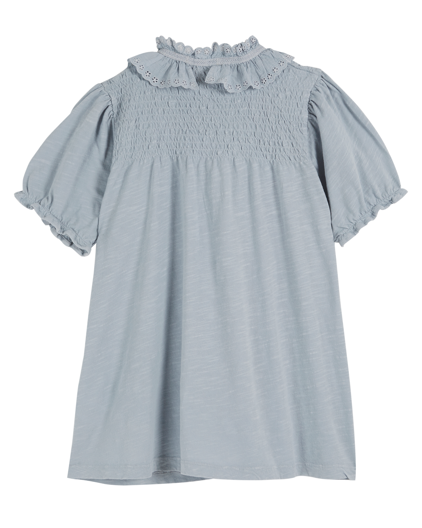 Robe coton bio broderie anglaise flocon