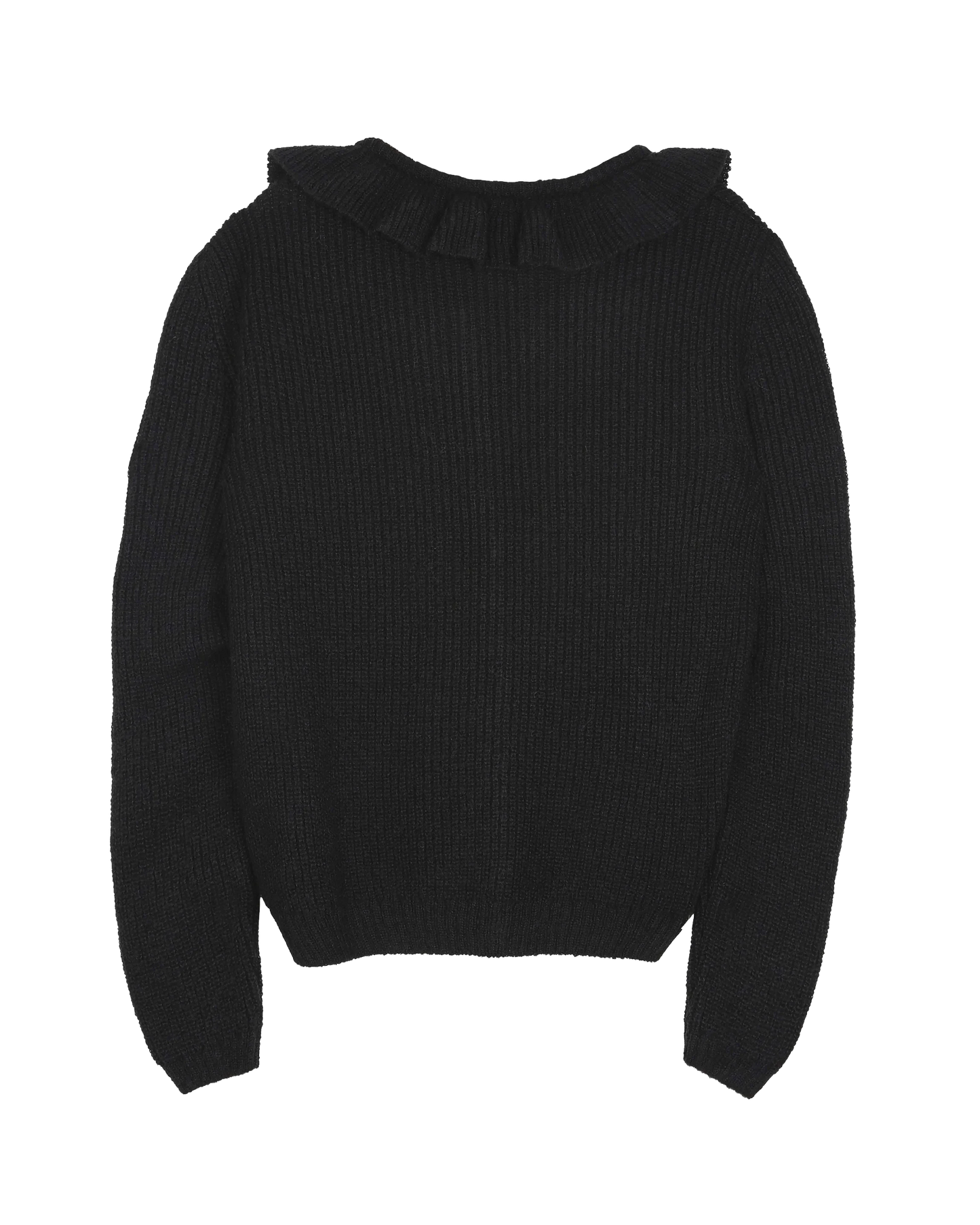 Cardigan collerette femme alpaga noir