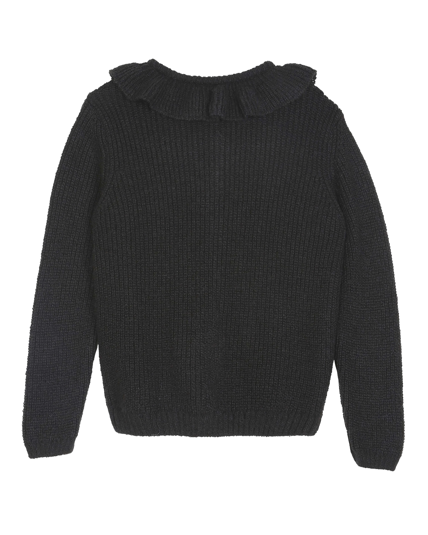 Cardigan alpaga collerette noir