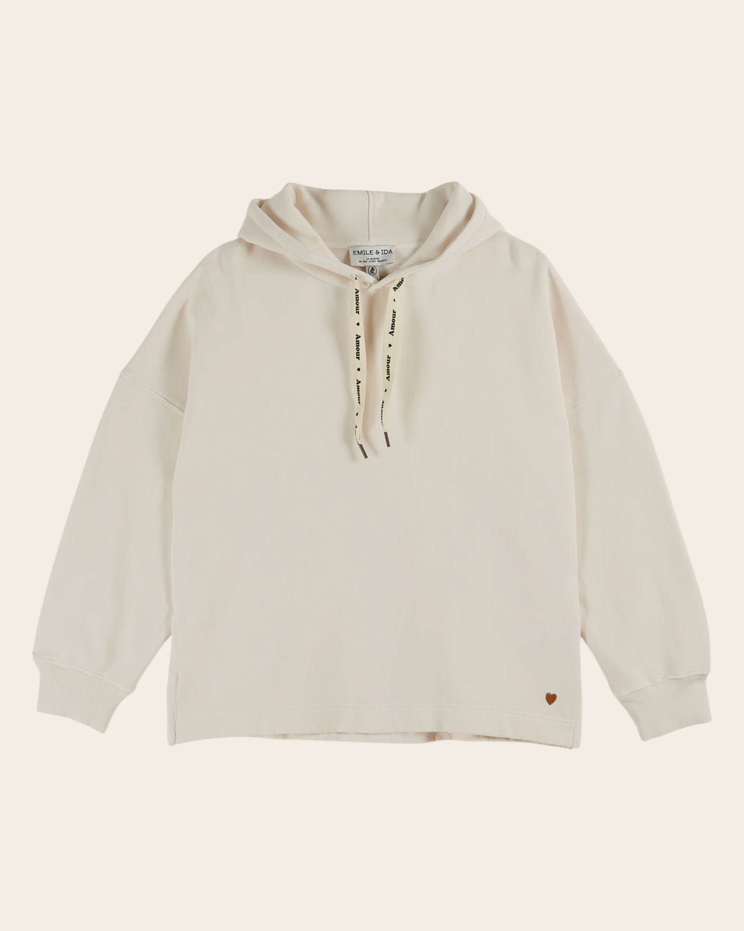 Sweat à capuche - Coton bio écru
