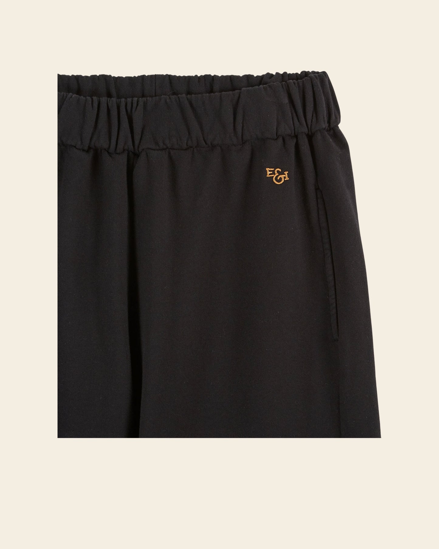 Jogging coton bio noir