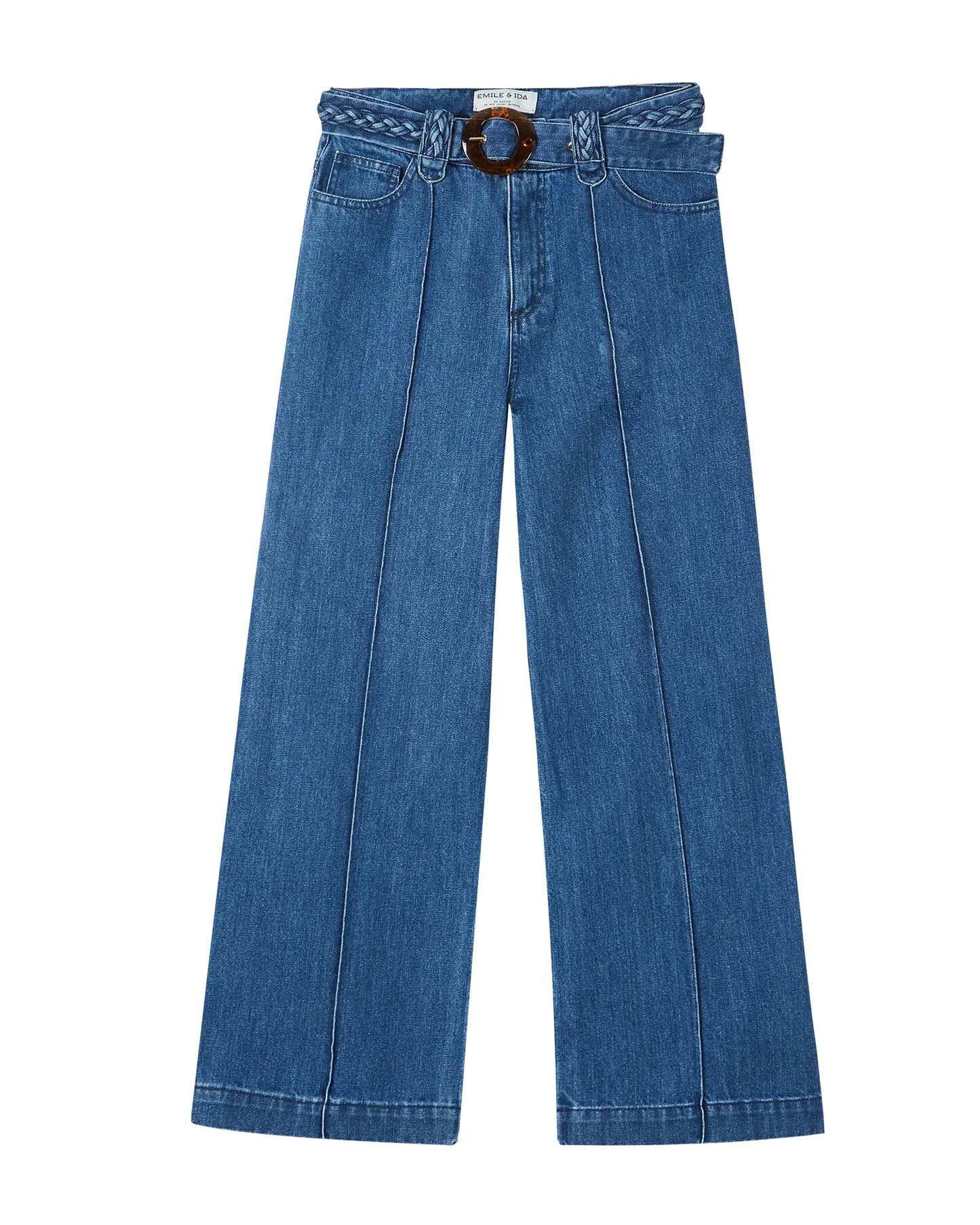 Pantalon large coton bio denim