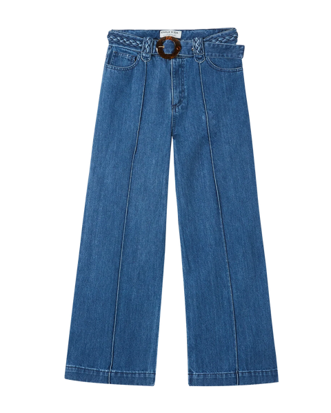 Pantalon large coton bio denim