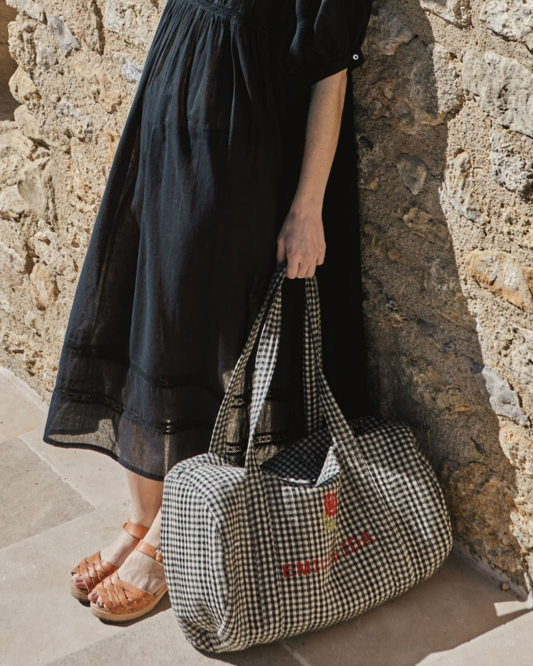 Sac week-end - Vichy noir