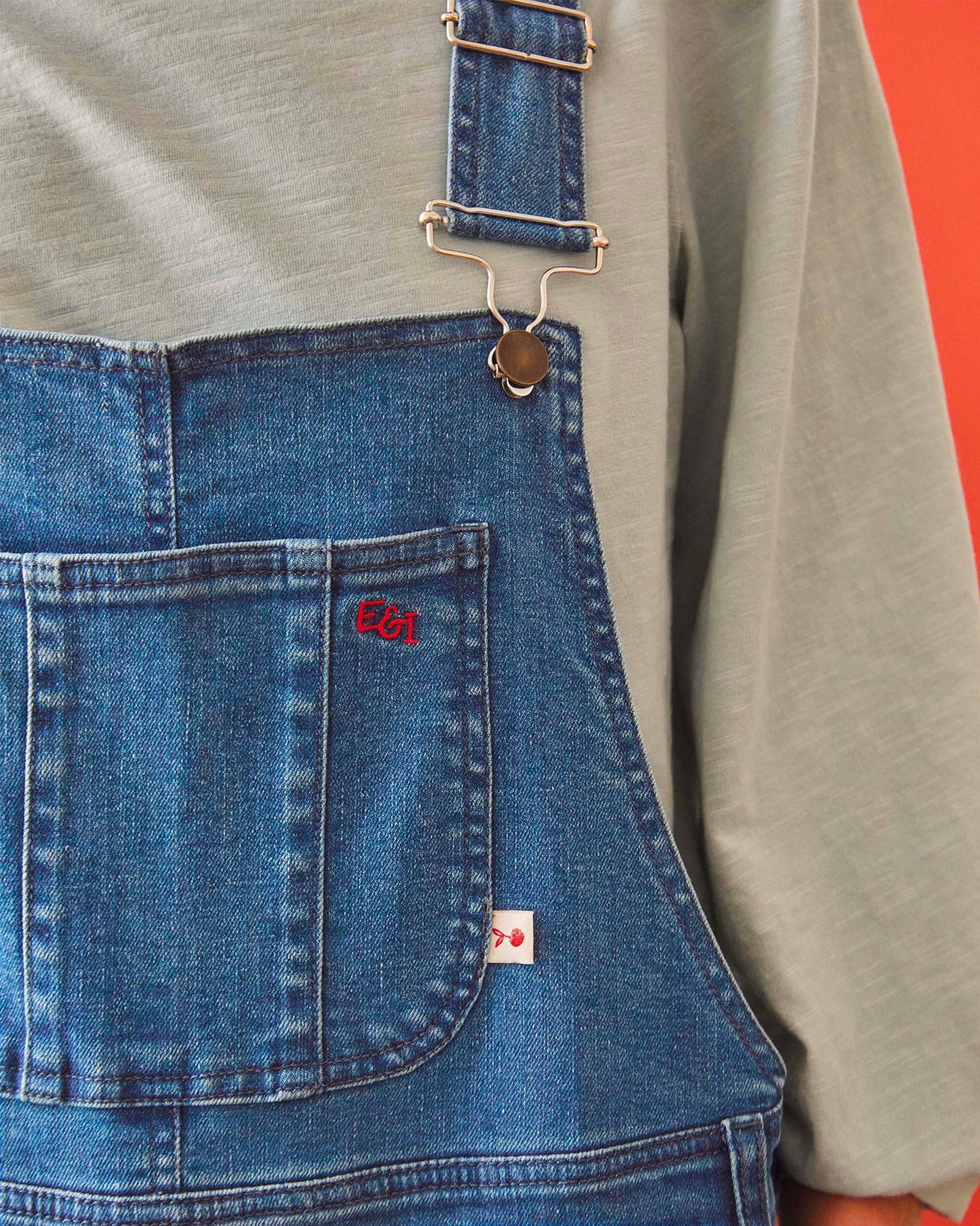 Salopette boyfriend coton denim