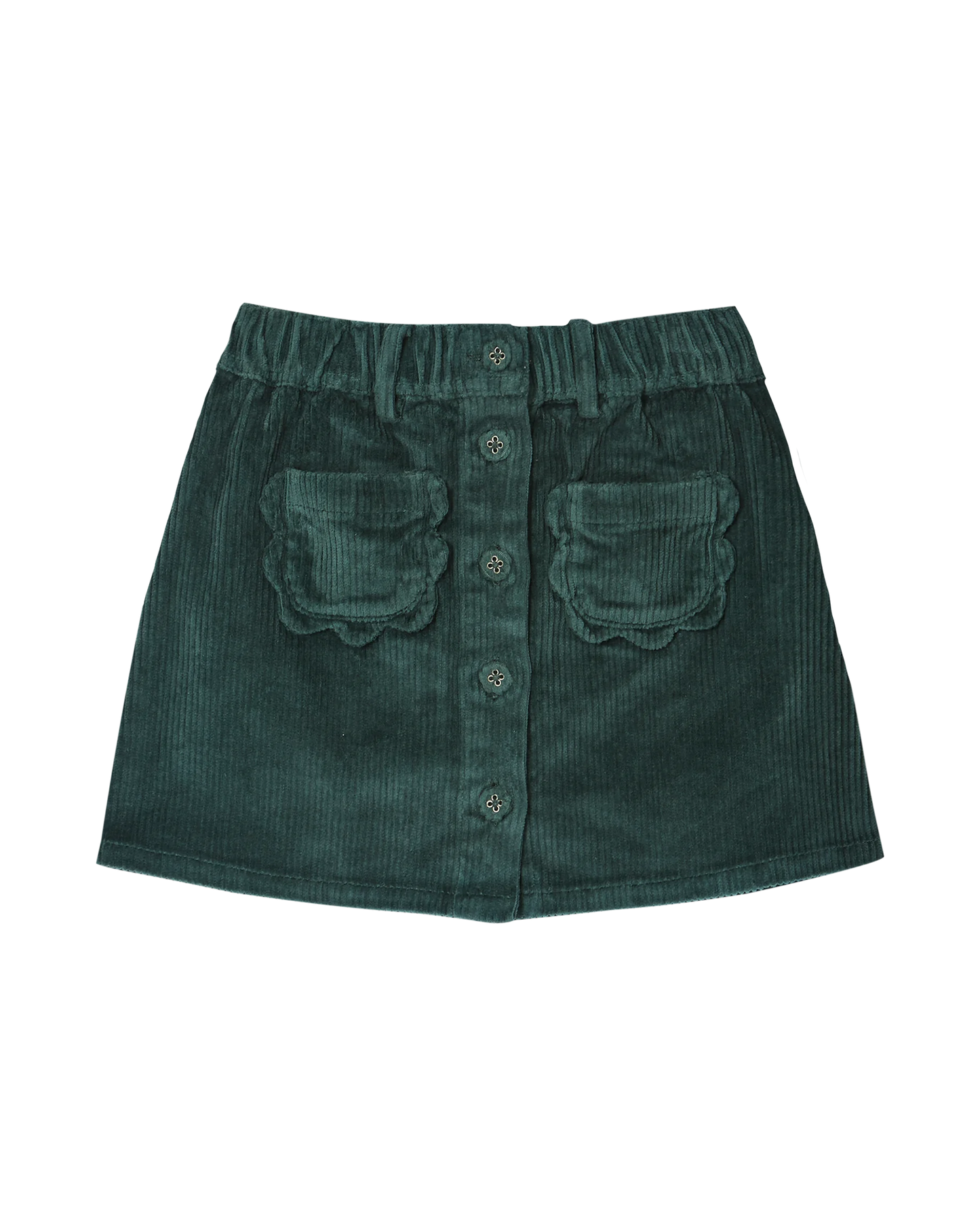 Mini-jupe velours cèdre