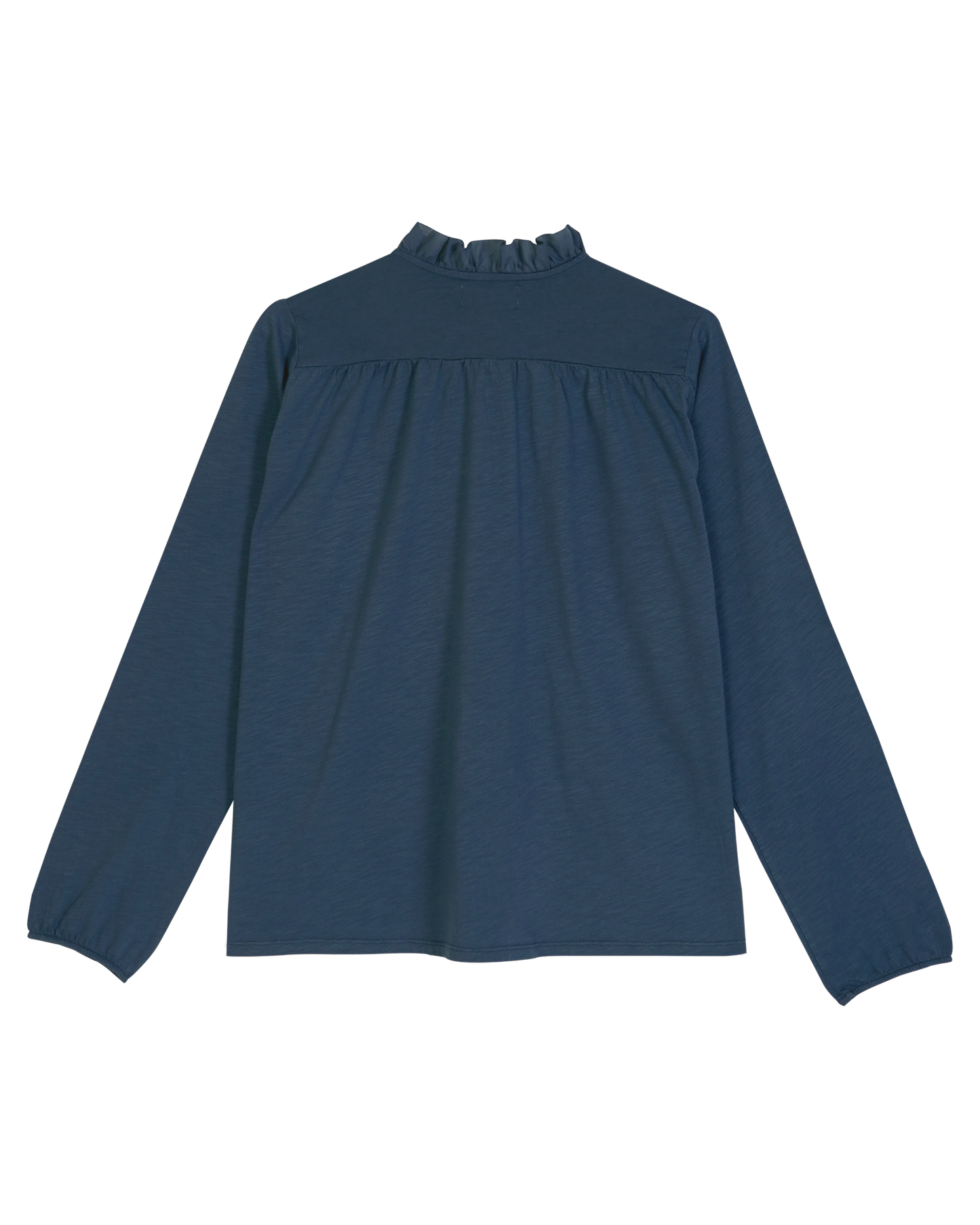 T-shirt jersey de coton flammé navy