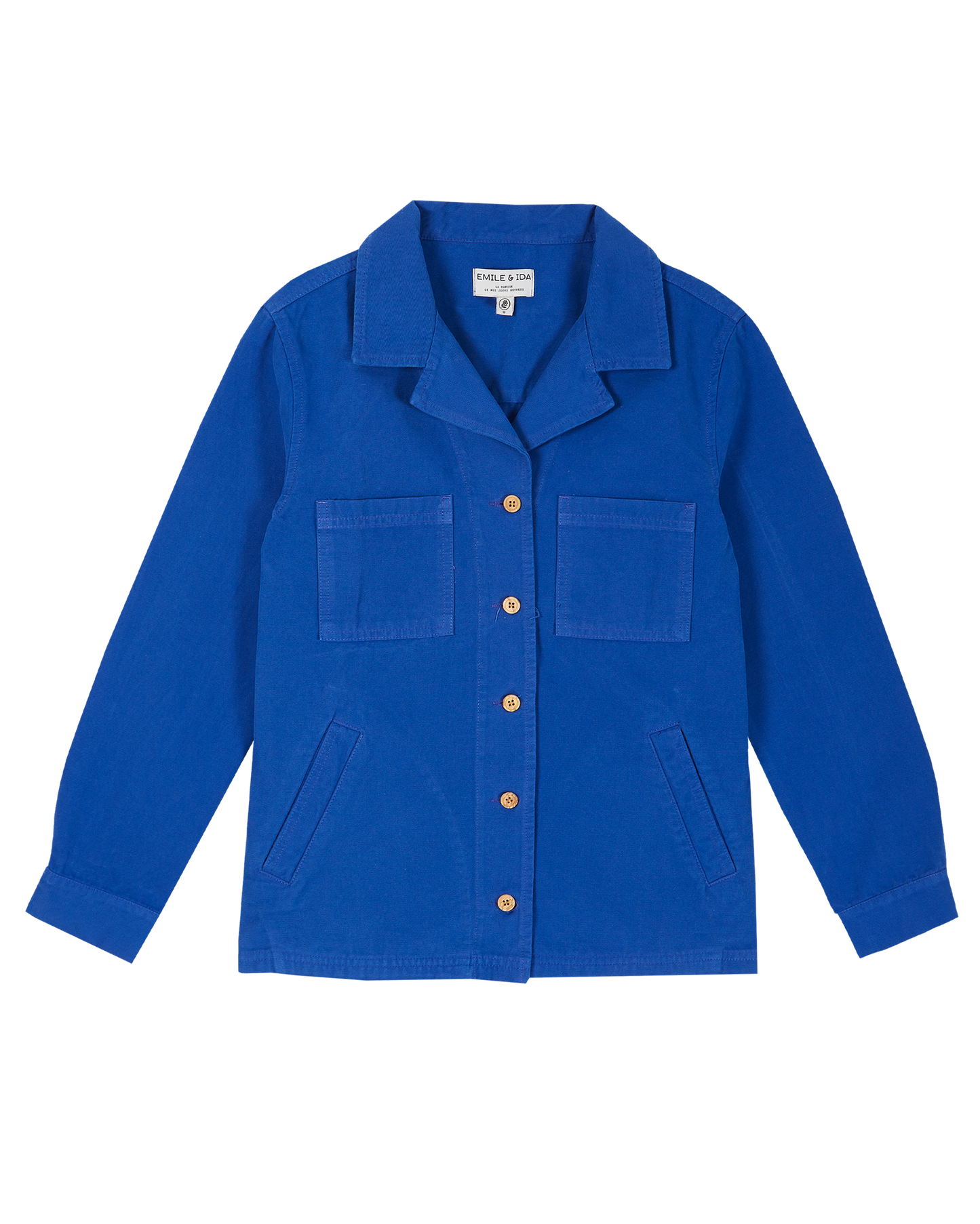 Veste toile de coton céleste