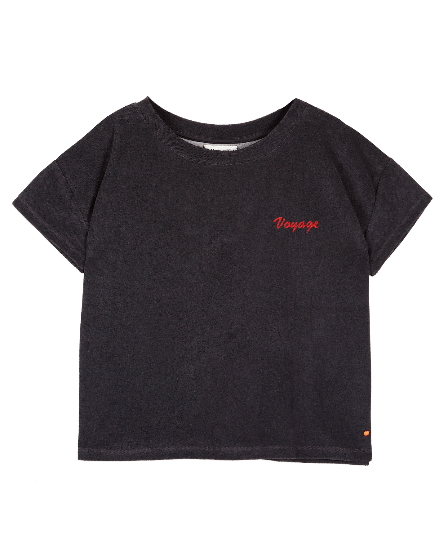 Tee-shirt femme éponge bitume