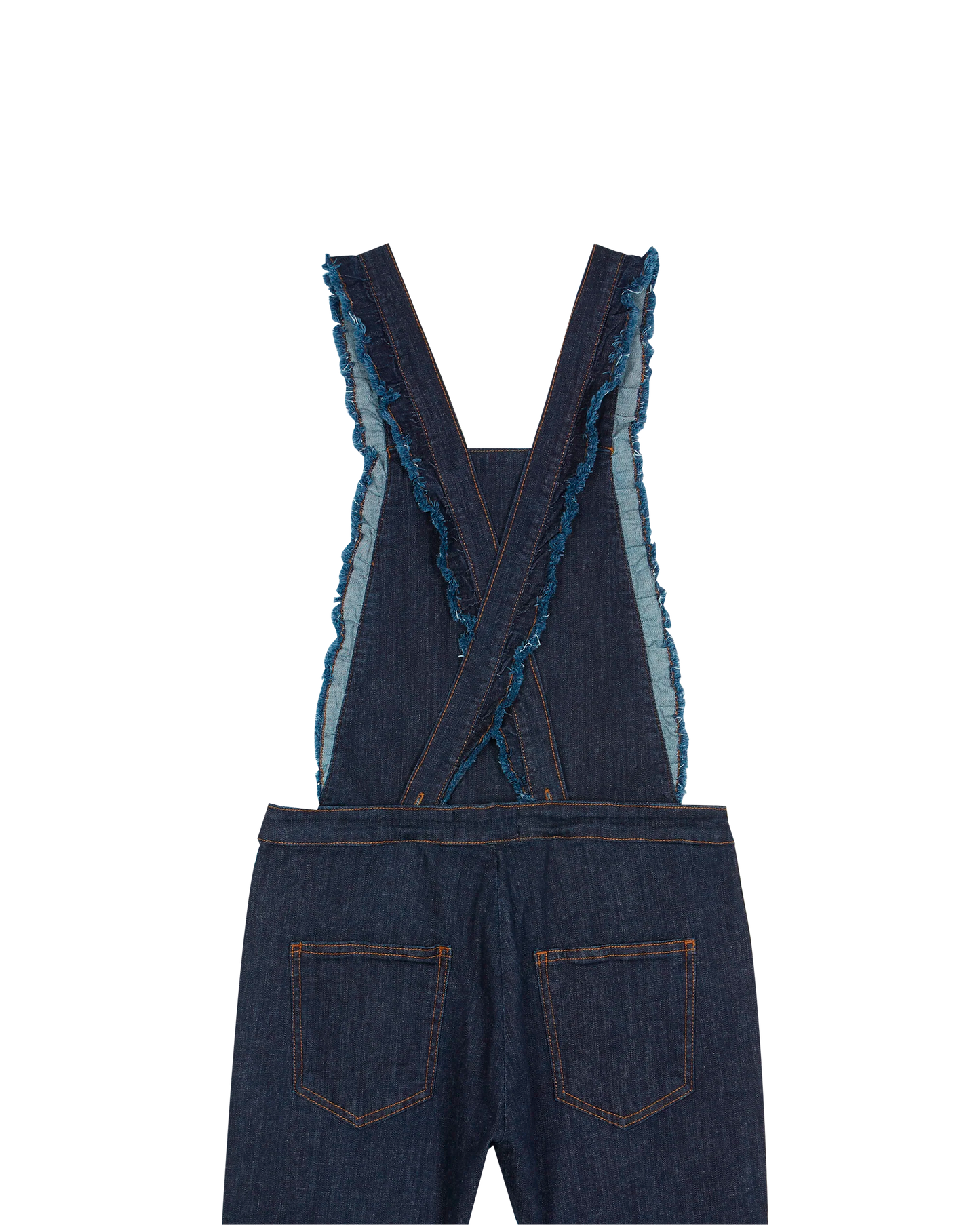 Salopette coton bio denim medium bleach