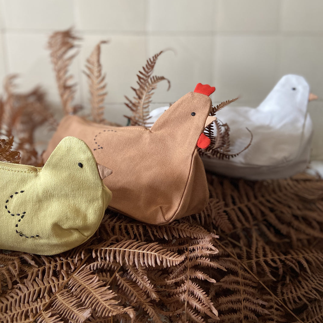 Trousse colombe ecru