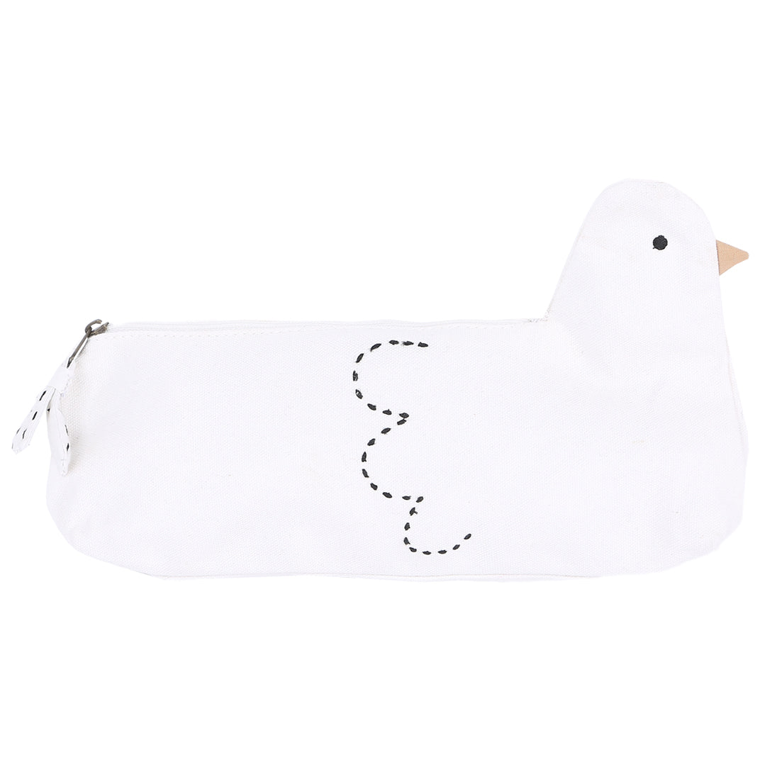 Trousse colombe ecru