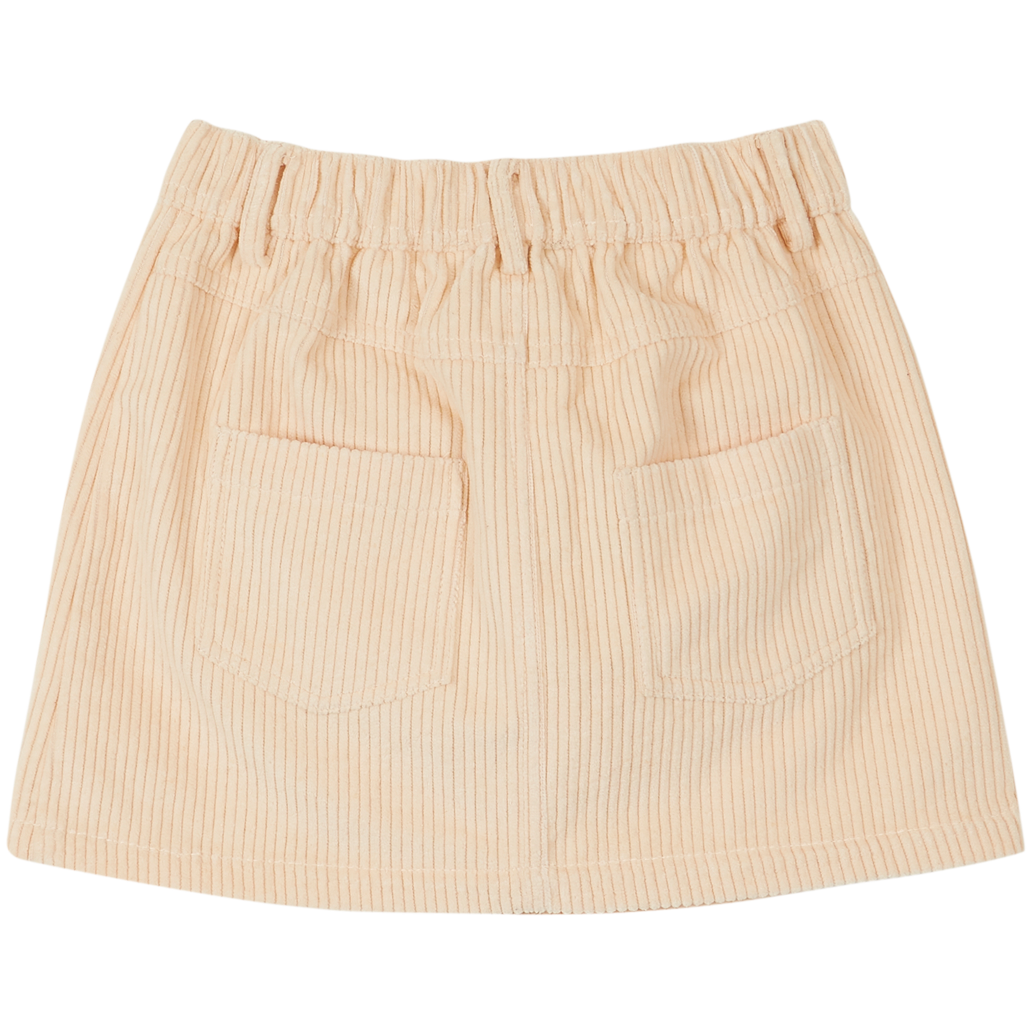 Mini-jupe velours ecru