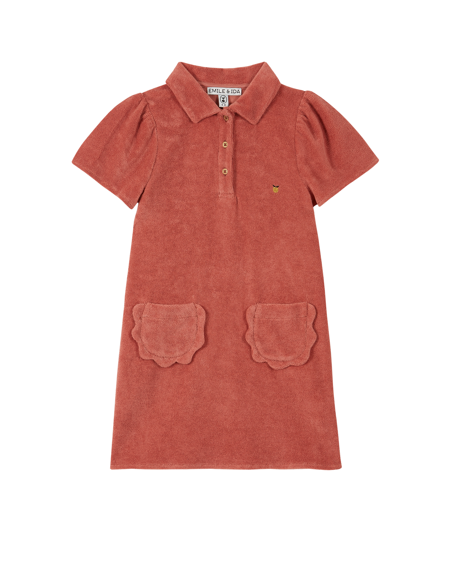 Tiled terry cloth dress