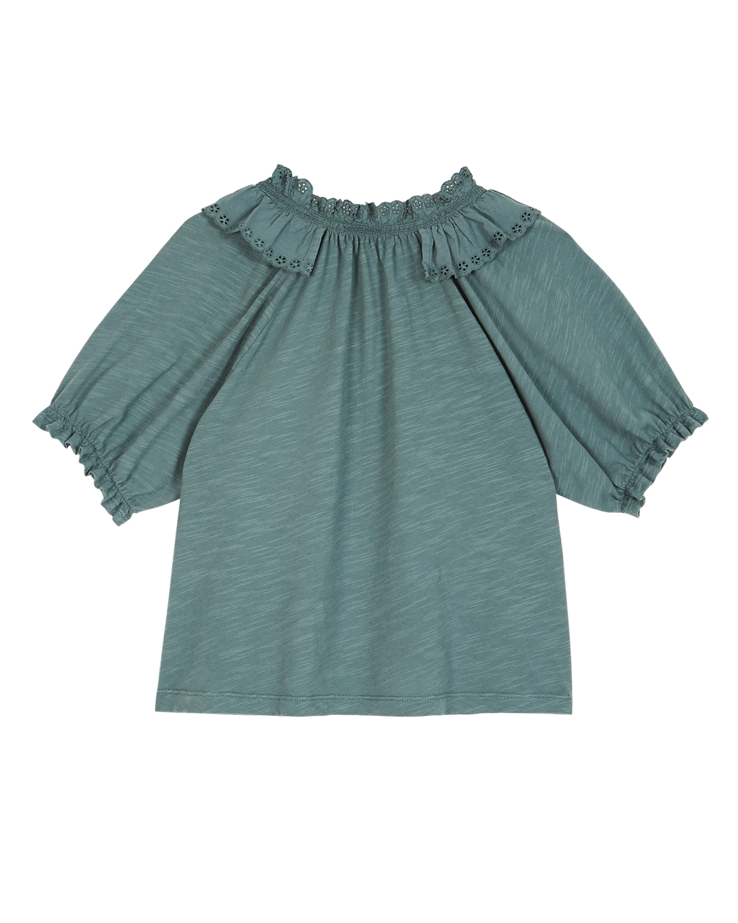 Organic cotton spinach blouse
