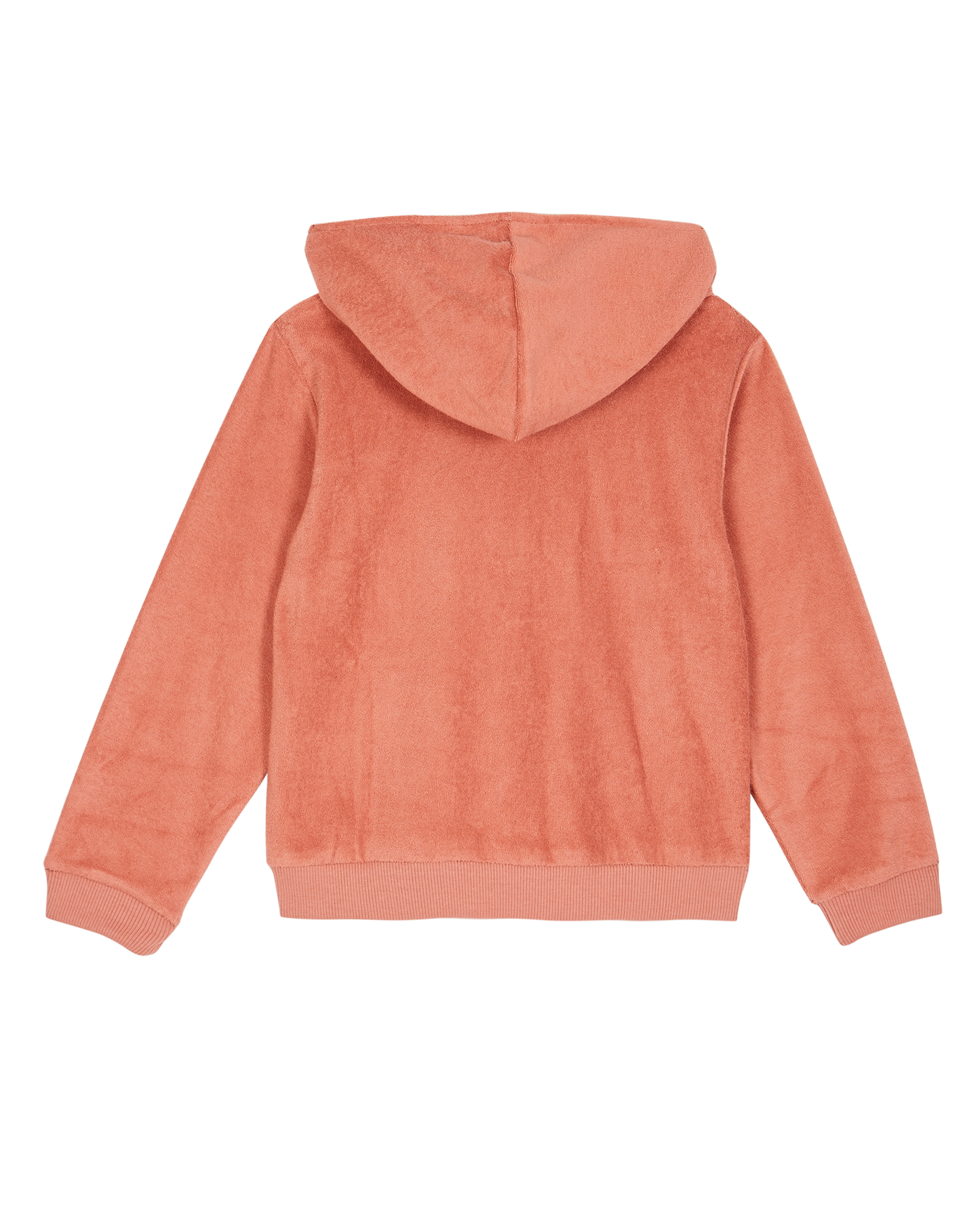 Sweatshirt zippé à capuche éponge tuile