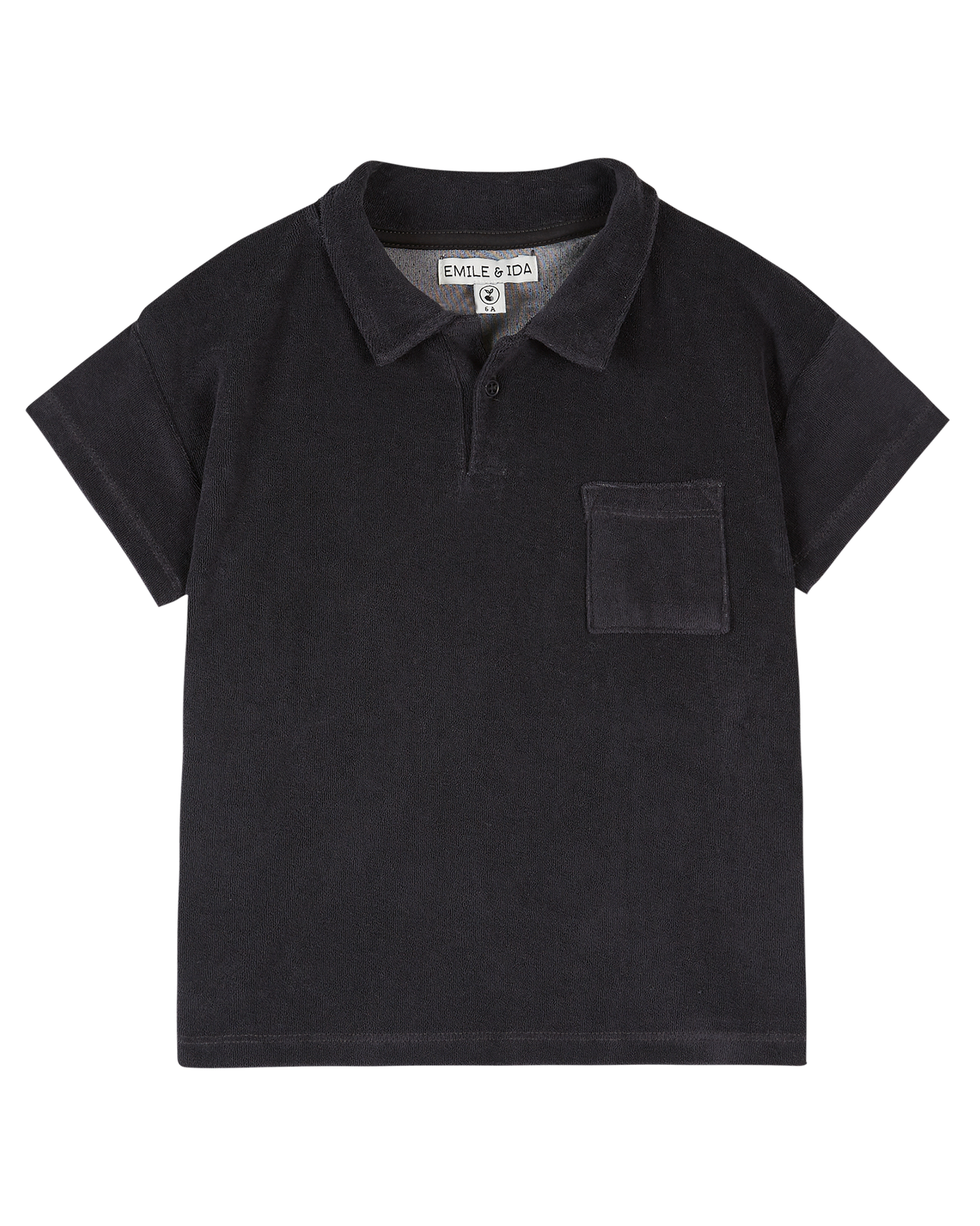 Polo enfant éponge bitume
