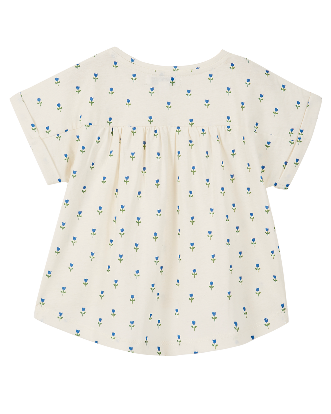 Tee-shirt coton bio tulipe écru