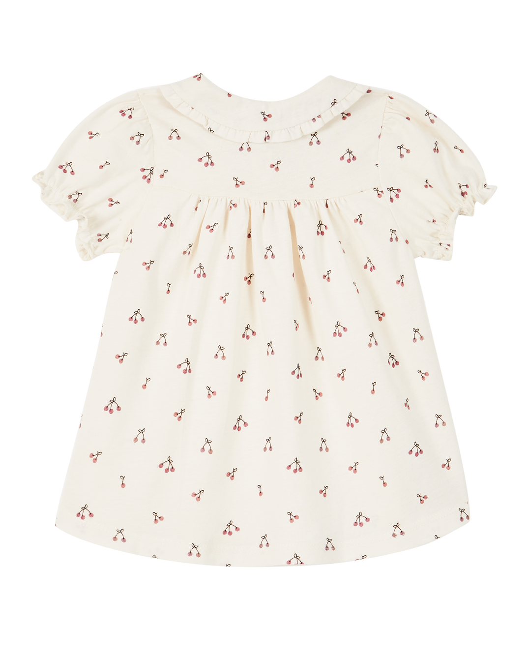 Robe - coton bio écru griotte violet