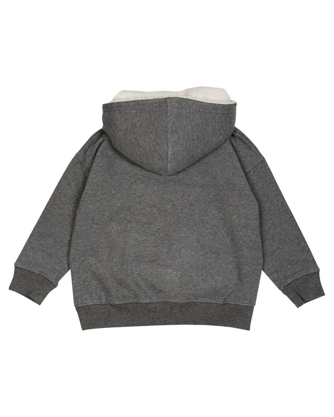 Sweat coton bio gris chiné foncé