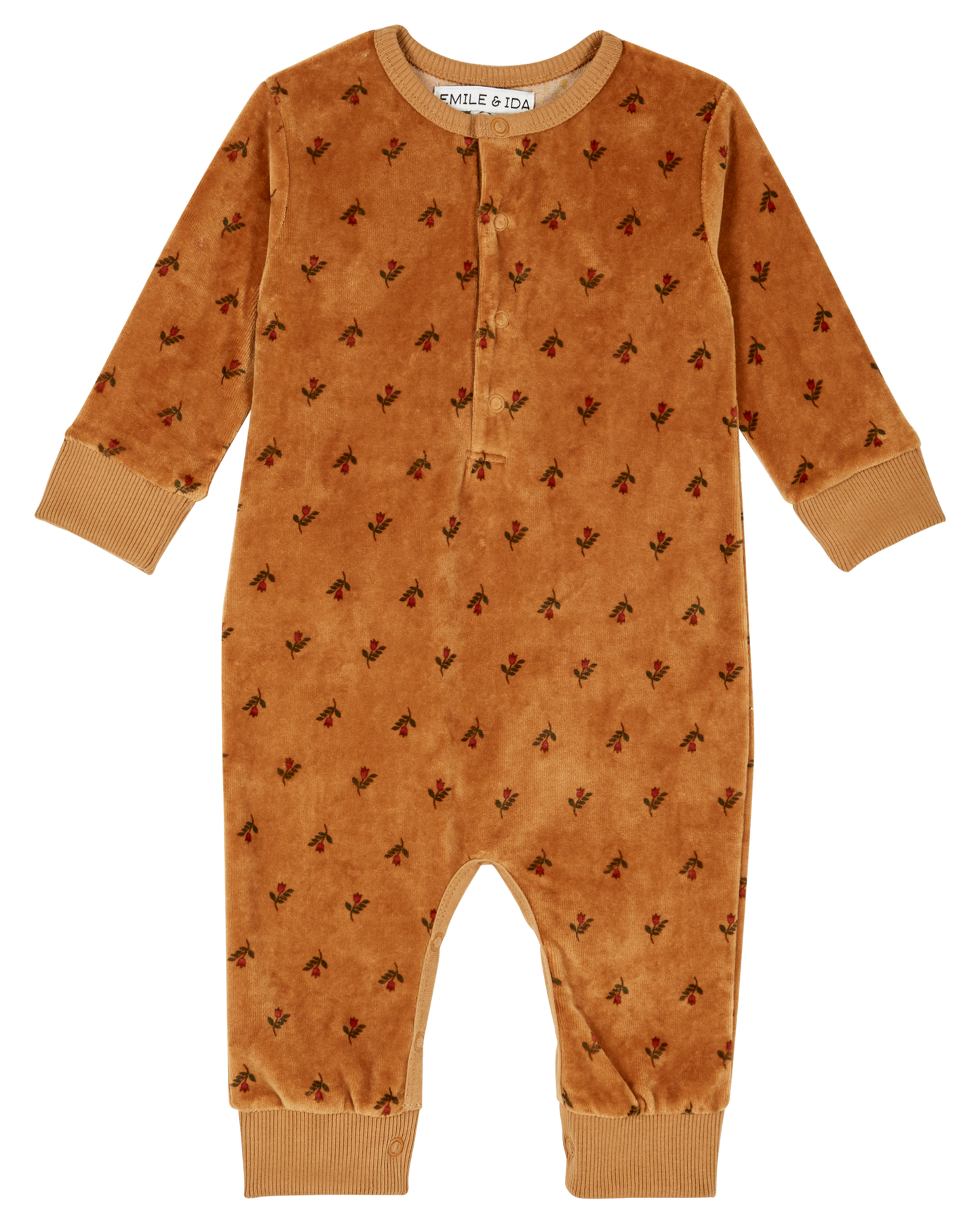 Combinaison jonquille molleton velours biscotte