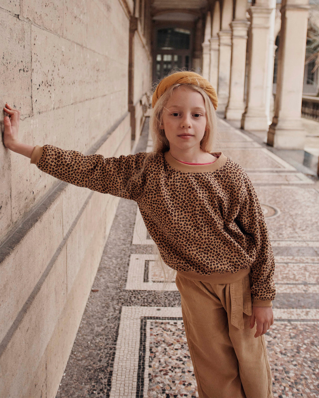 Sweat coton bio léopard
