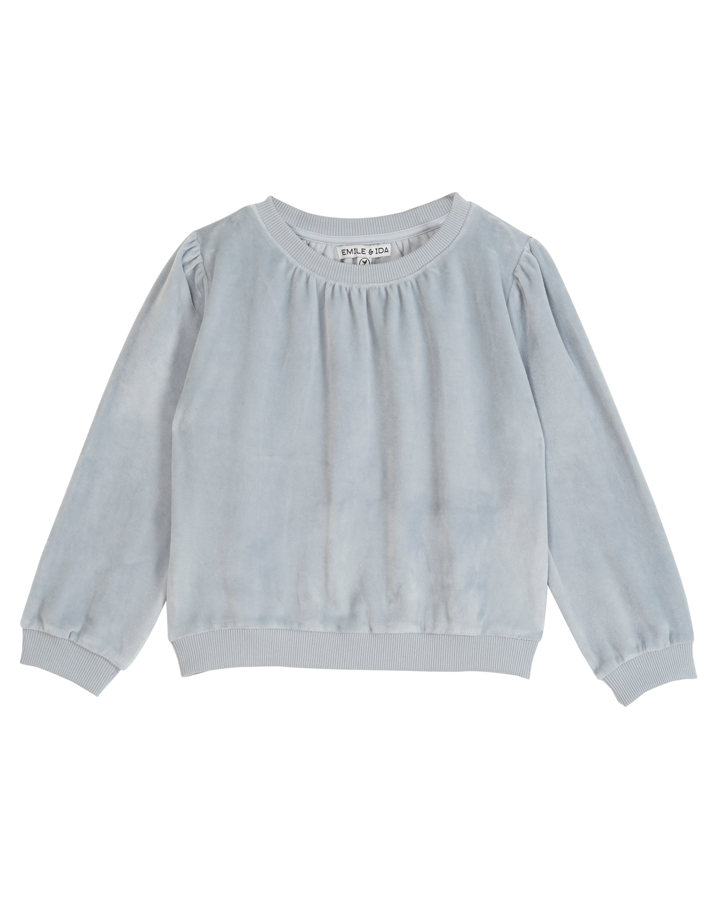 Sweat velours ciel