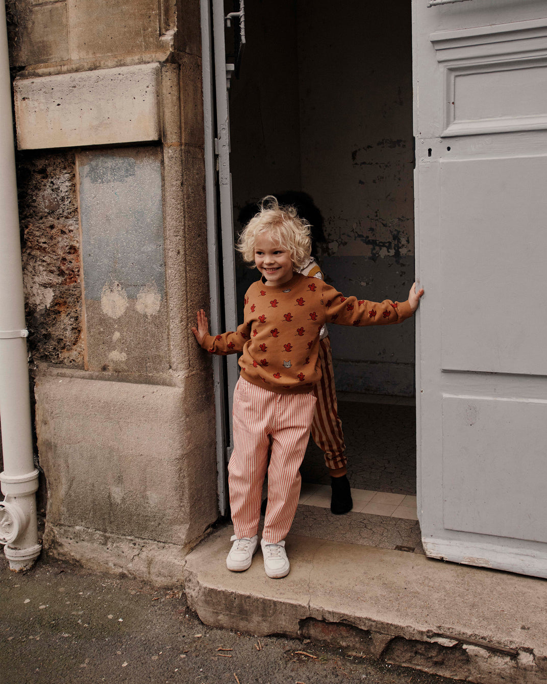 Sweat souris coton bio caramel