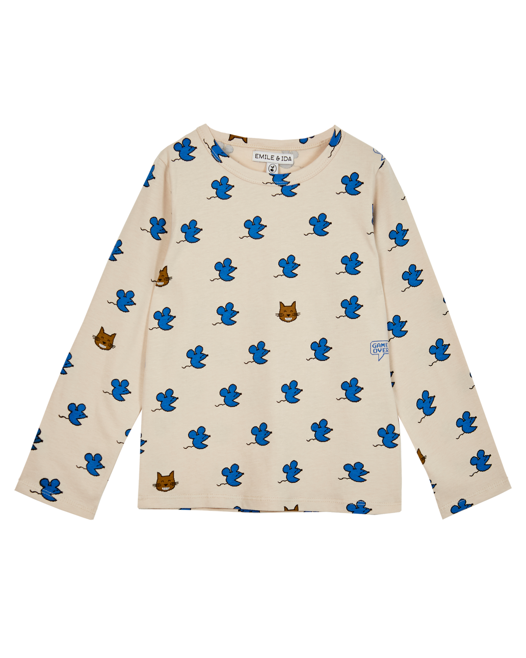 T-shirt souris coton bio écru