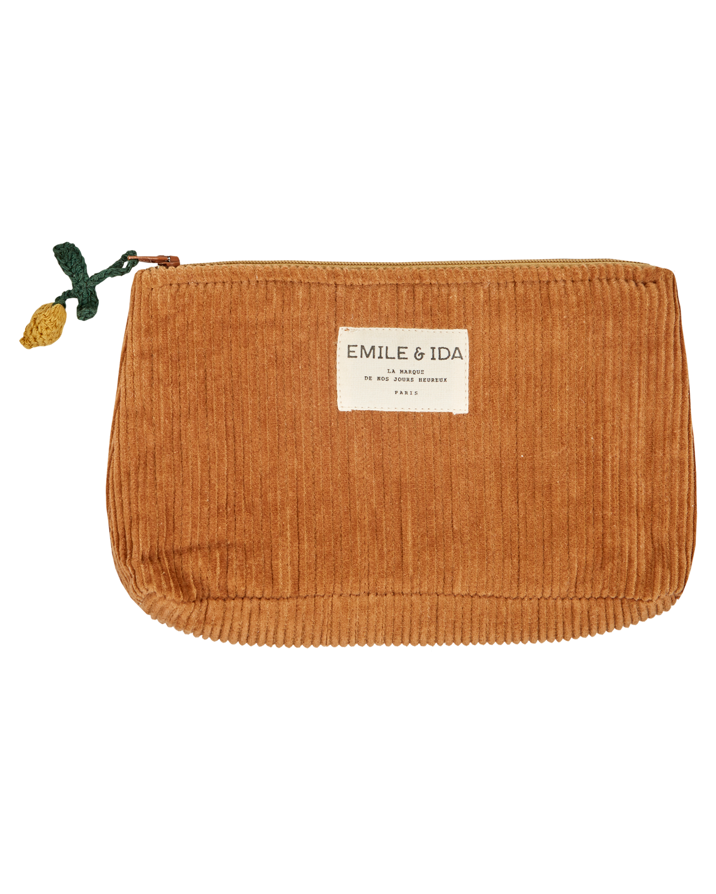 Trousse velours macadamia