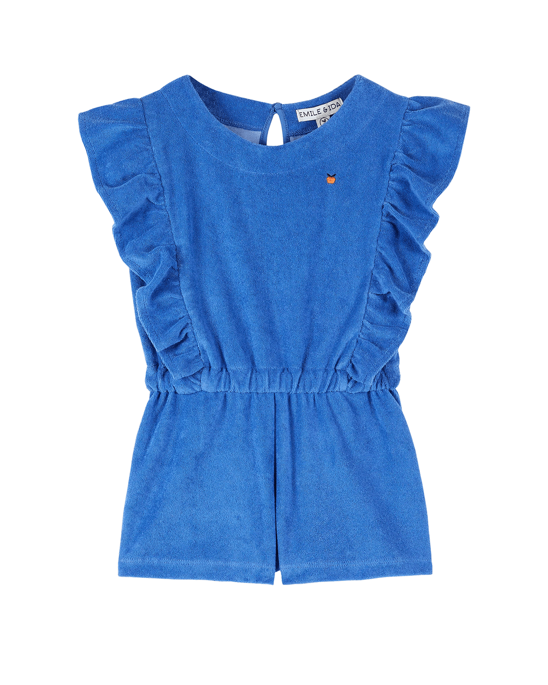 Combishort volantée éponge céleste