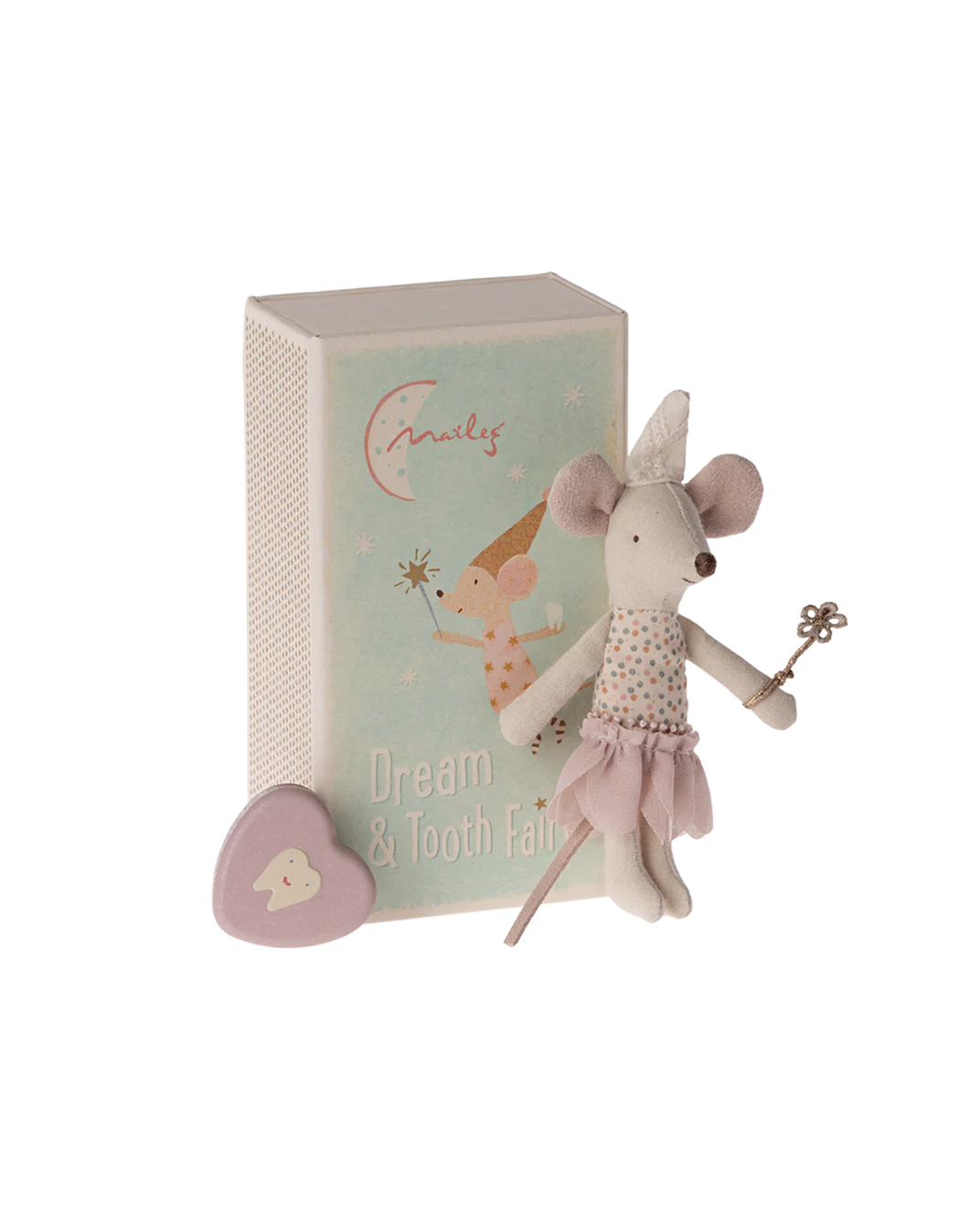 Souris fée des dents petite soeur rose 11 cm - Maileg