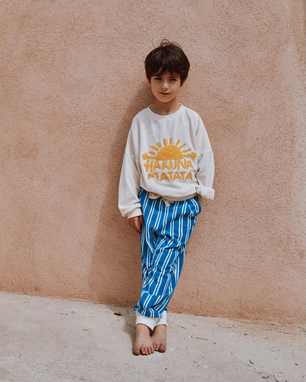 Hakuna Matata cream terry sweatshirt