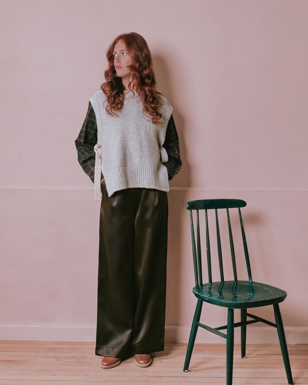 Pull sans manches - A nouer beige