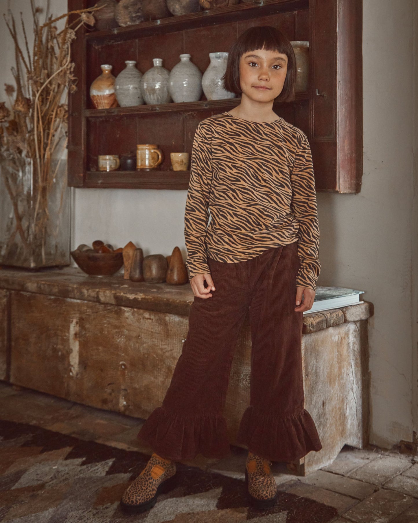 T-shirt coton bio zèbre