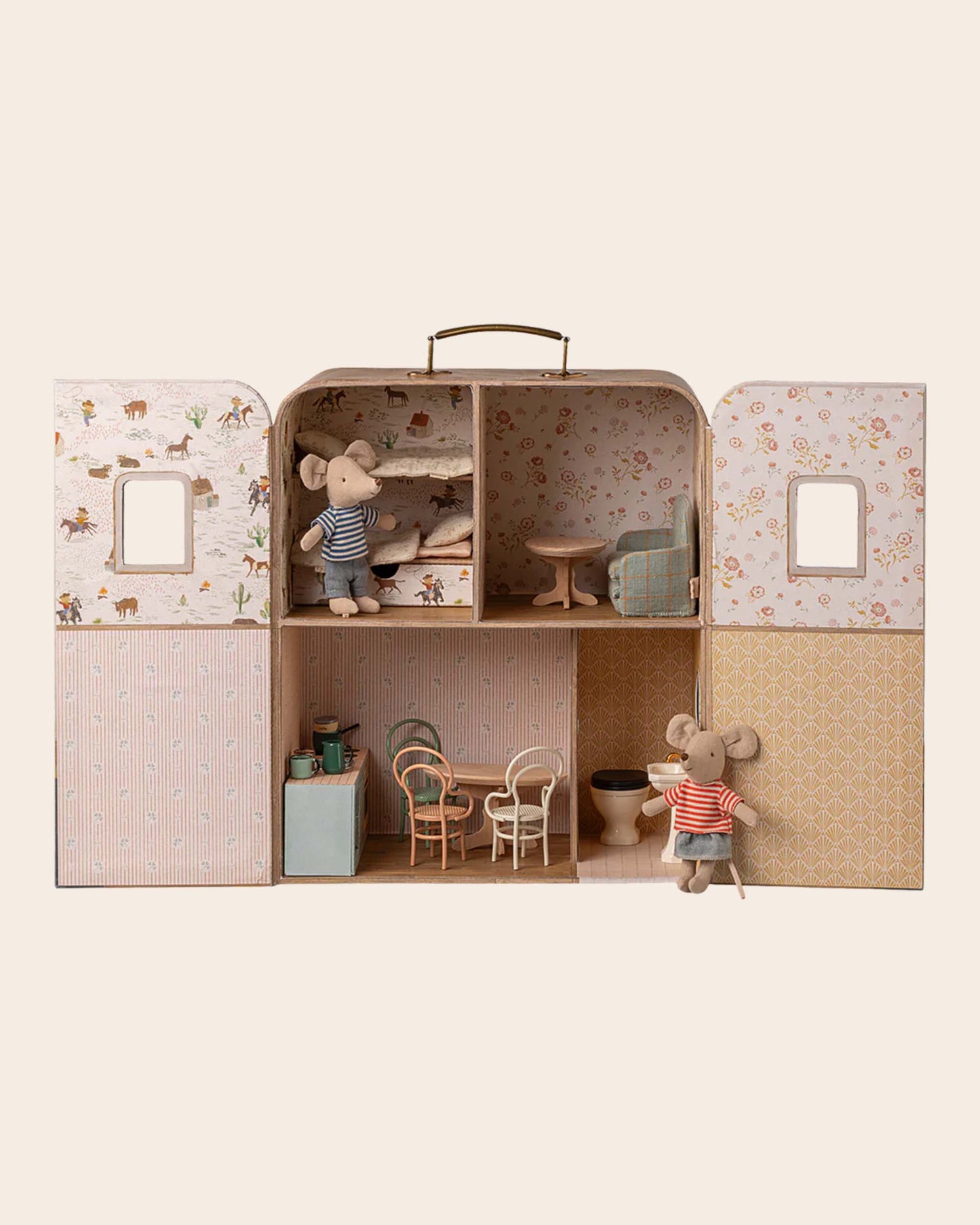 Maison suitcasa beige - Maileg